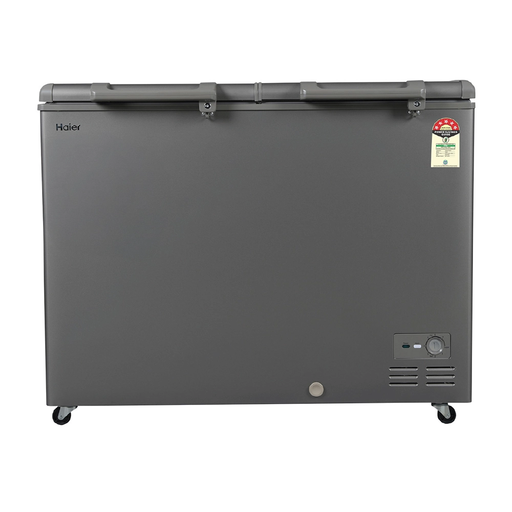 Haier 510 Ltr Double door- Embossed Titanium Grey colour Convertible Hard top Freezer